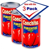 Conchita Whole Red Pimientos 14 oz Pack of 3
